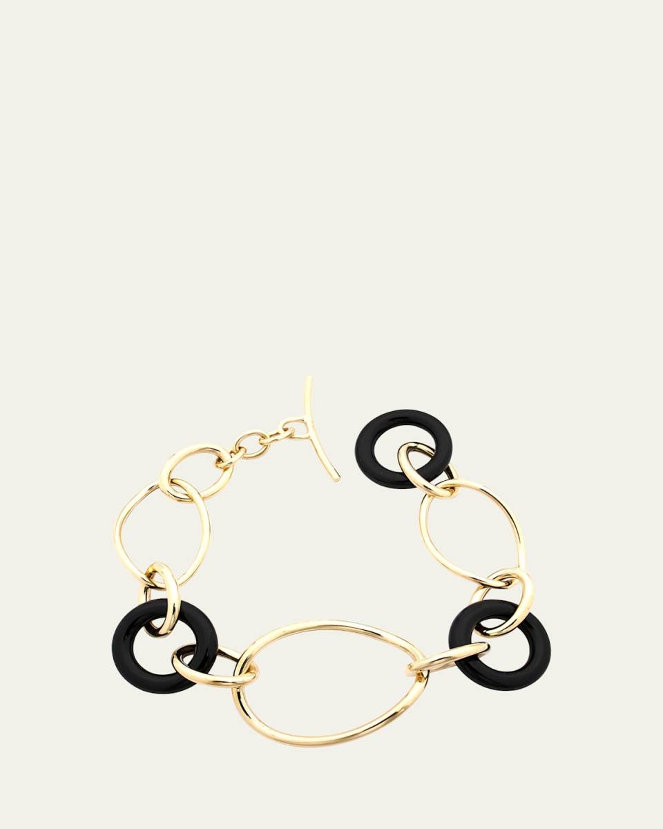 18K Yellow Gold and Black Onyx Stella Bracelet